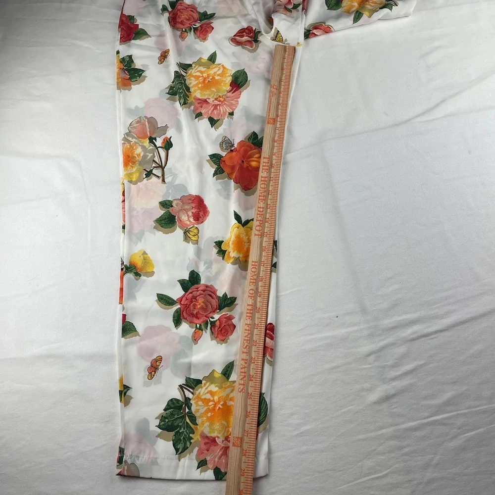 Vintage Victoria's Secret Collection Floral Pajama Set L 1995 Button Top Pants‎